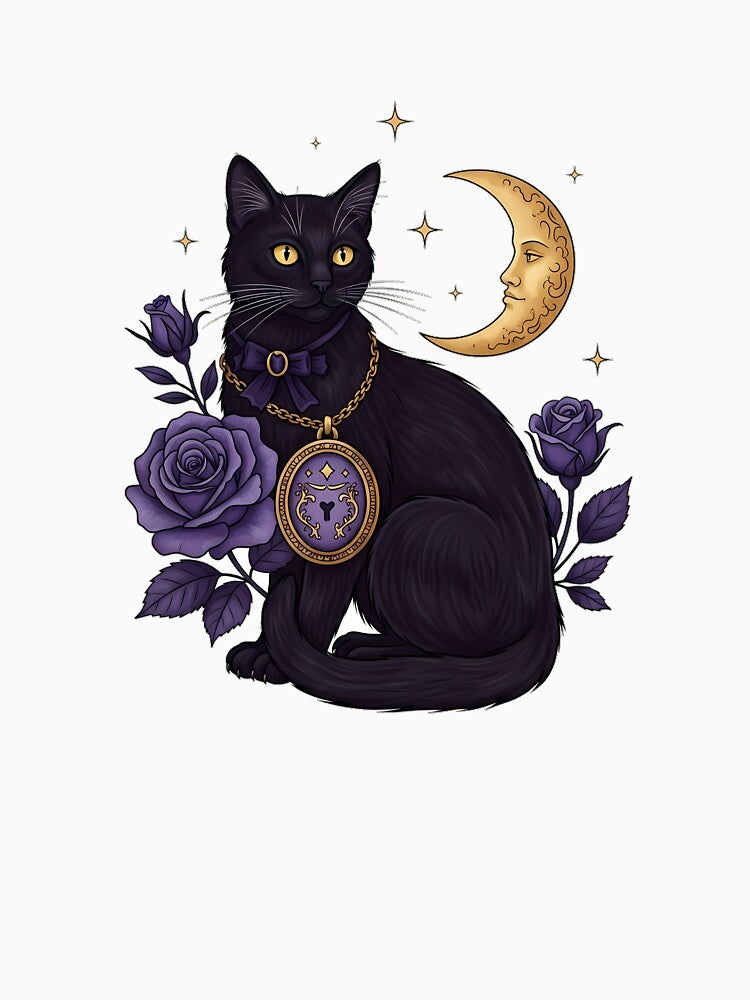 Black Cat Locket Gift by IllumeInk