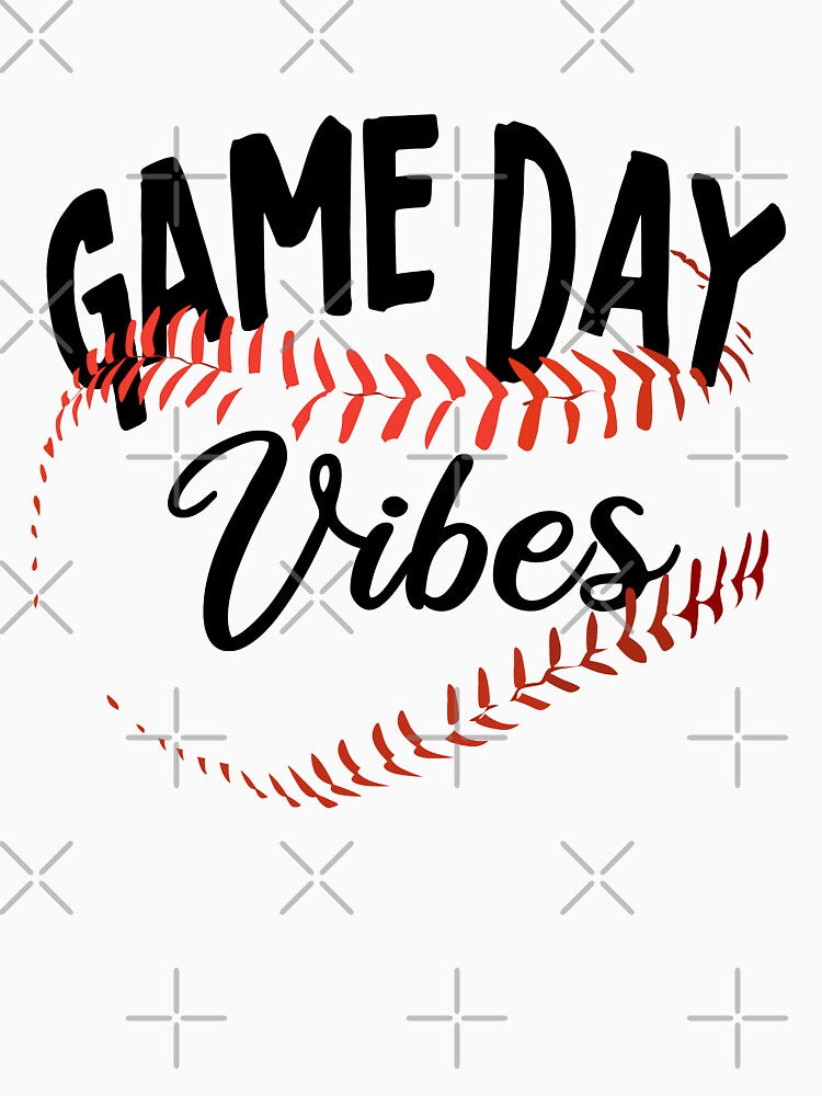 Game Day Vibes Cute Baseball by ChezM1989