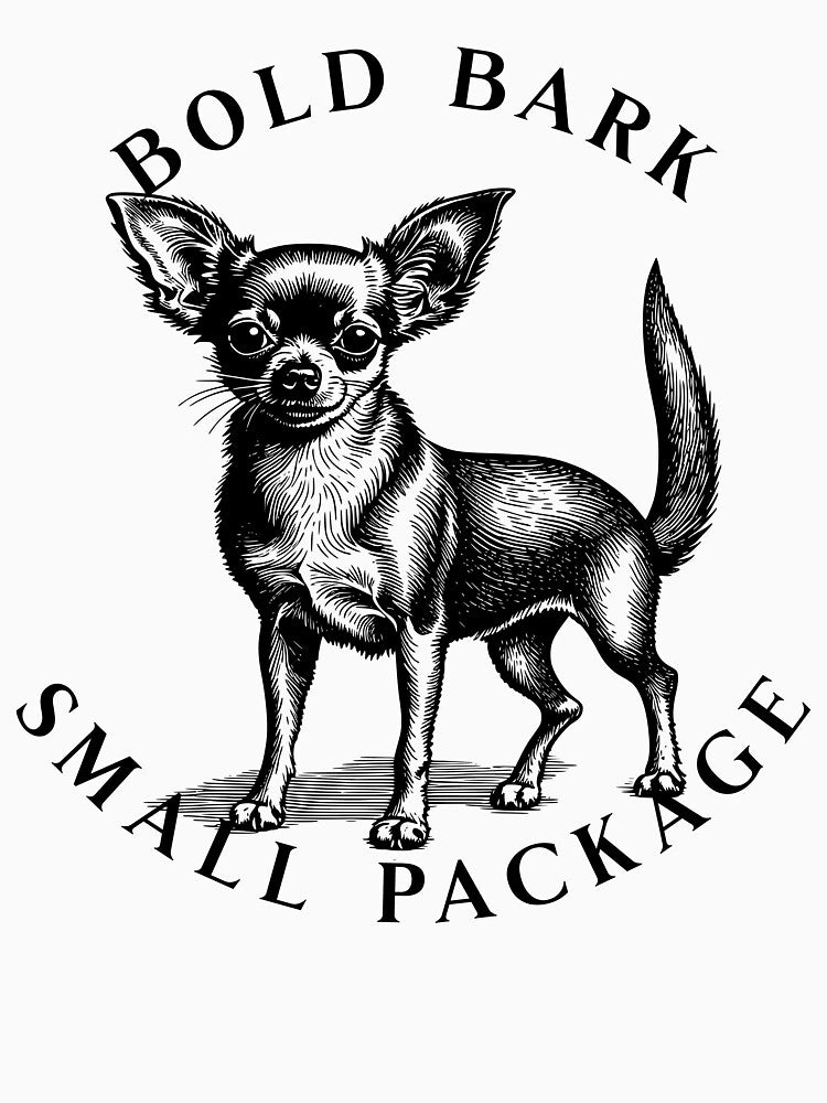 Bold Bark Small Package - Cute Dog - Cute Chihuahua by BlueCoastPOD