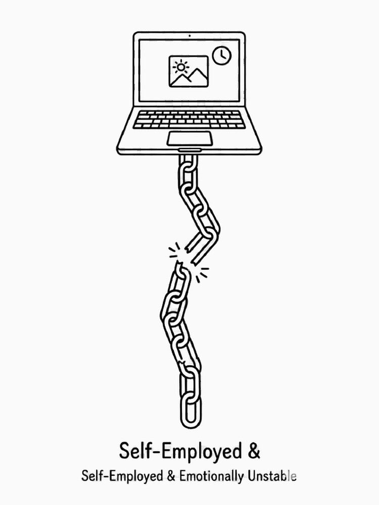 Freelance Freedom Broken Chain Laptop Art by DREZKO