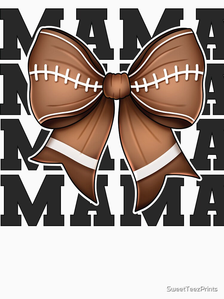 Football Mama Bow – Game Day Graphic by SweetTeezPrints