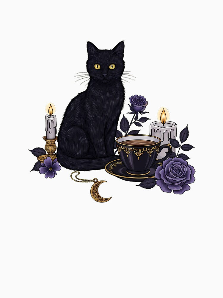 Candlelit Cat Teacup Gift by IllumeInk