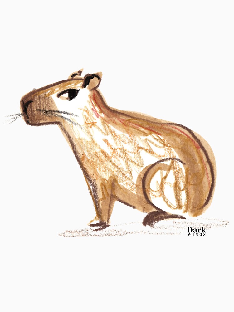 Cheesecake the Capybara Side Eye by DarkWingsWild