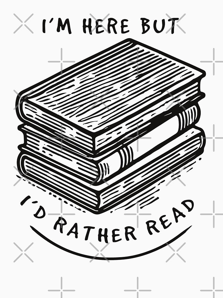 Retro Book Slogan Design For Bibliophiles And by LuminOrb