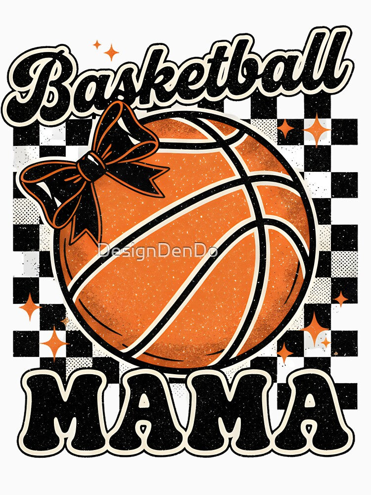 Basketball Mama, Basketball, Basketball Game Day, Coquette Basketball Design, Game Day by DesignDenDo ⭐⭐⭐⭐⭐