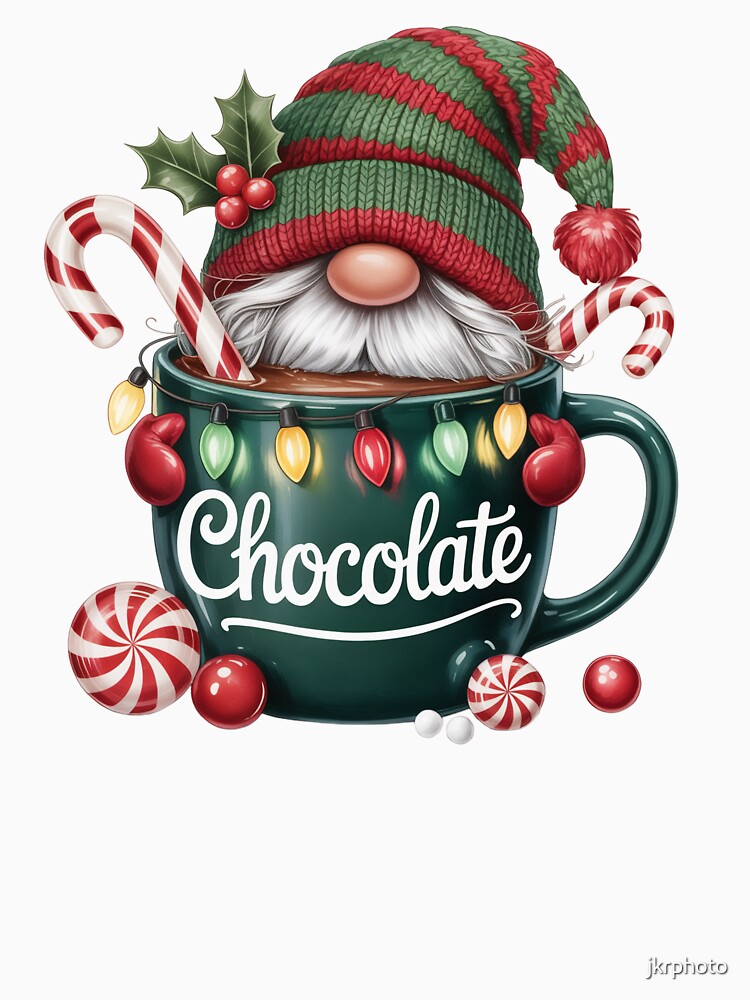 Christmas Gnome in Chocolate mug by jkrphoto