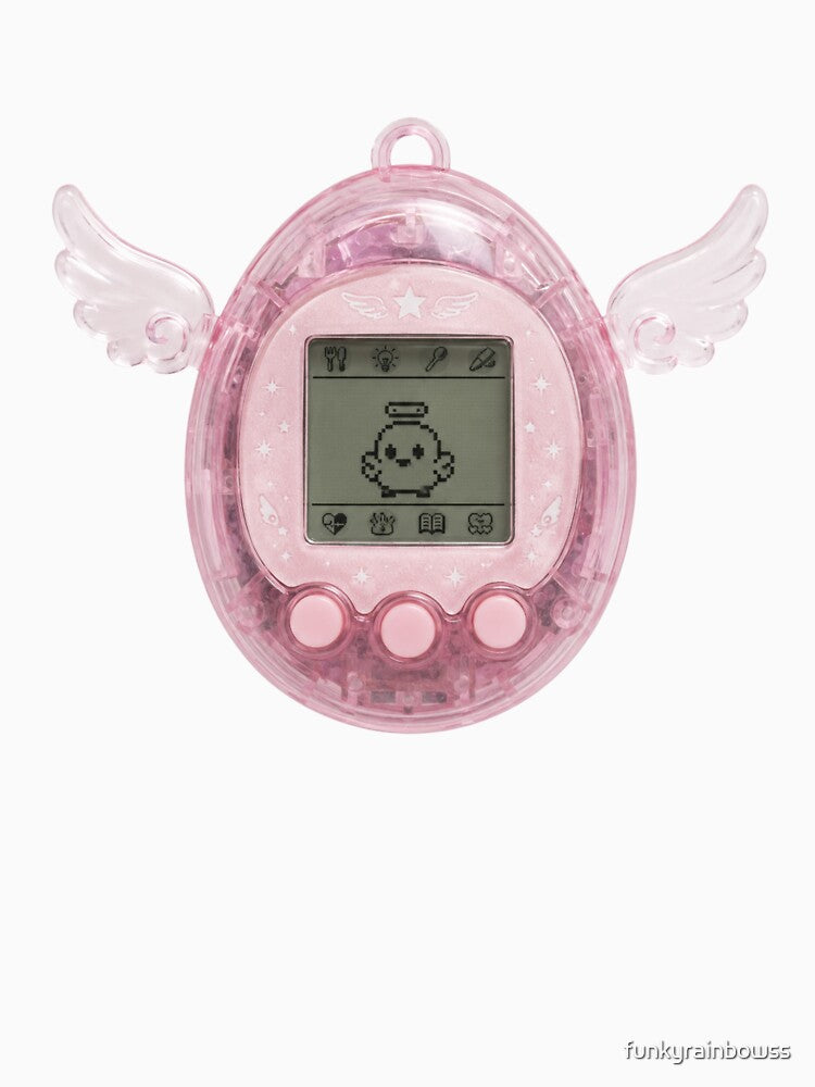pink tamagotchi angel by funkyrainbowss