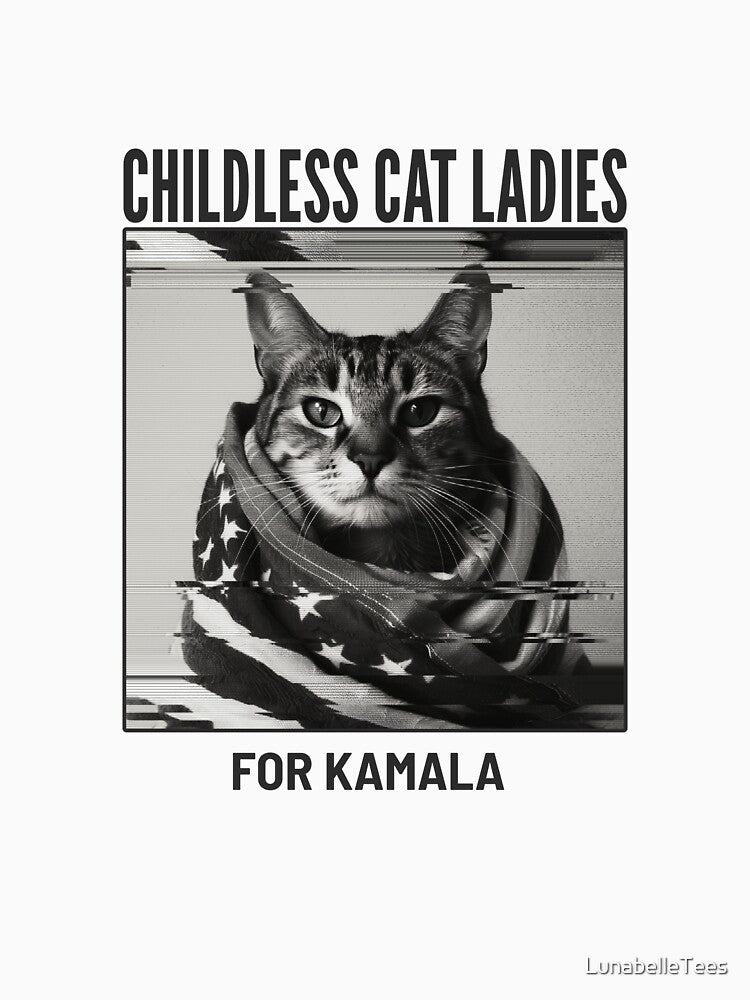 Childless Cat Ladies For Kamala by LunabelleTees