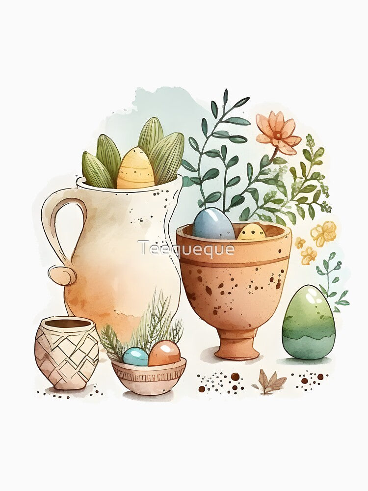 Easter Pottery by Teequeque