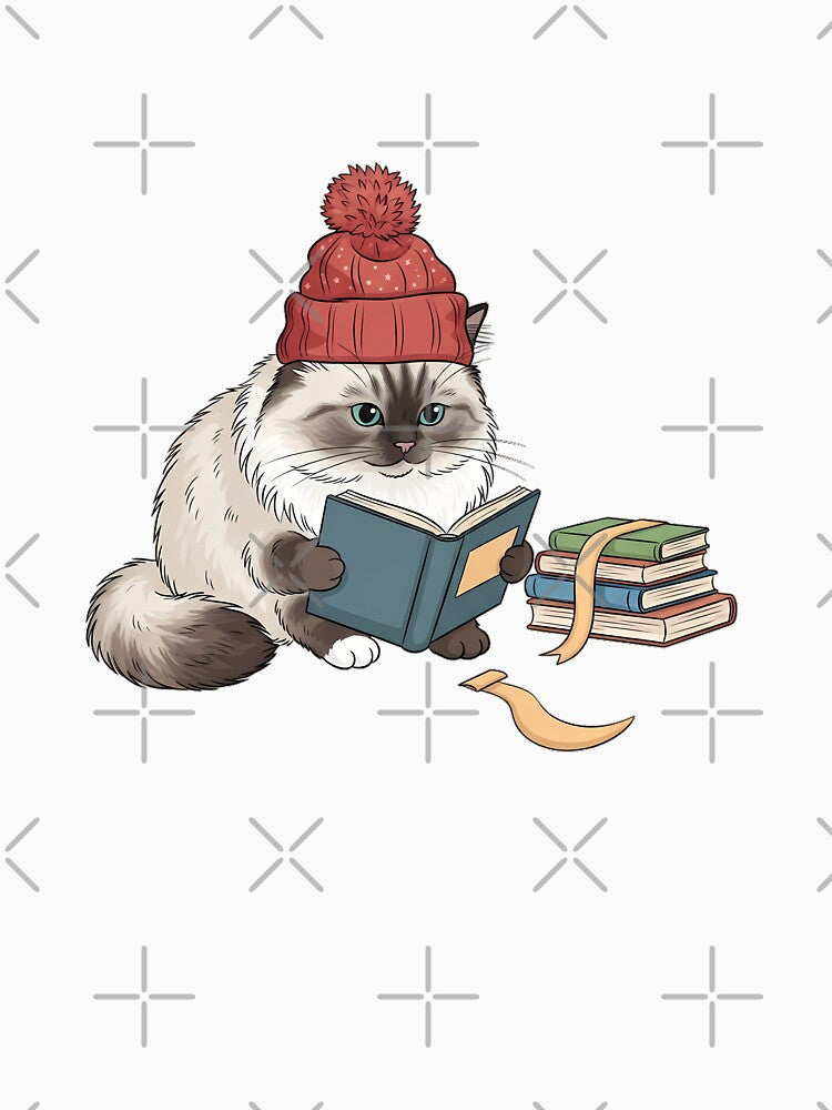 Ragdoll Reading Club Cat Gift by pumsquare
