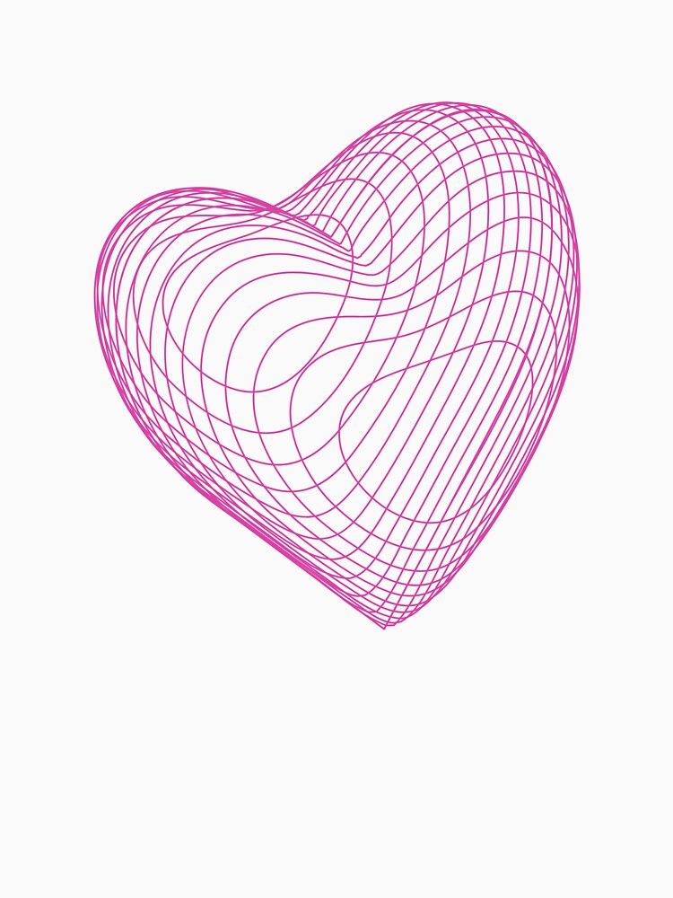Warped Heart Line Art | Y2K 2000s Aesthetic by Hard Copy Goods