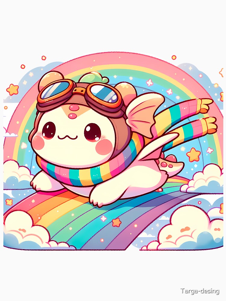 Magical Rainbow Dragon Flight by Targa-desing