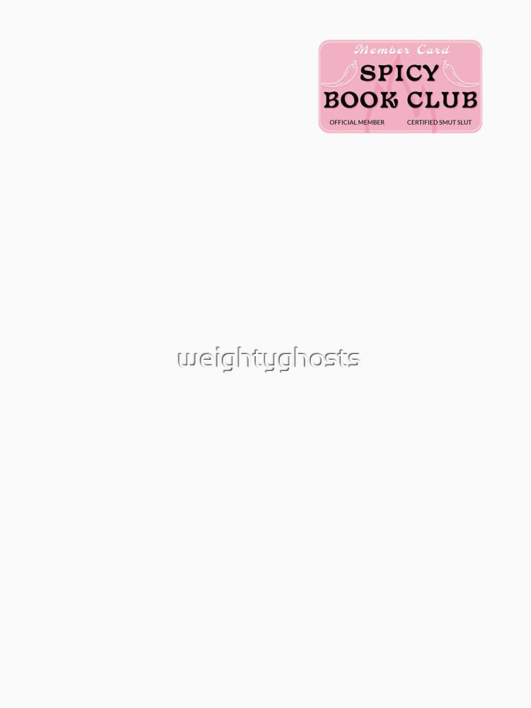 spicy book club member card by weightyghosts