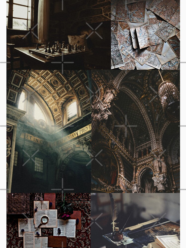Aesthetic Dark Academia Photography Collage by estheticianart