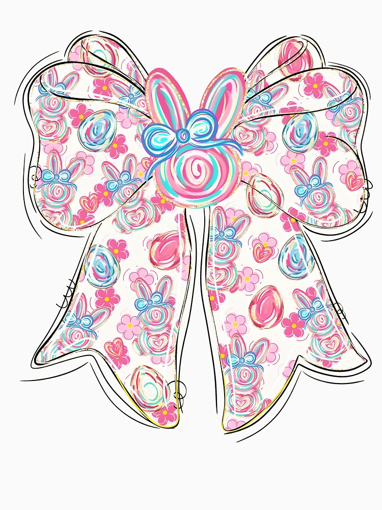 Floral Coquette Easter Bow by Eliasmcclain