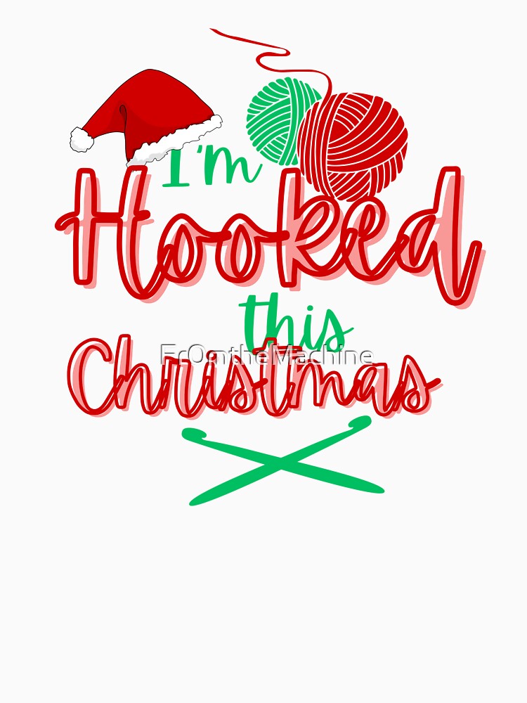I'm hooked this christmas, crochet play on words by Fr0mtheMachine