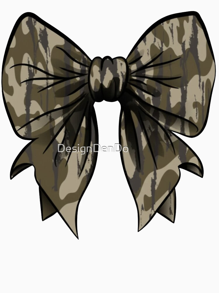 Camo Coquette Bow, Duck Hunting, Old School Camo, Coquette Bow Hunting Camouflage, Camo Gift by DesignDenDo ⭐⭐⭐⭐⭐