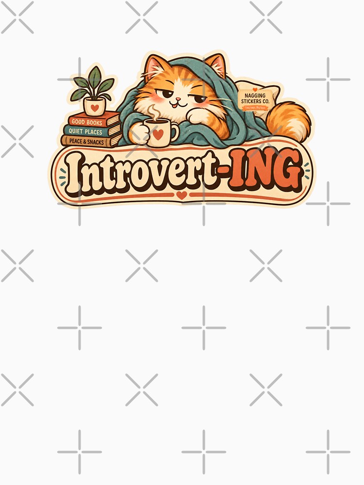 NAGGING CAT BY NAGGINGSTICKERSCO. NAGGINGCAT INTROVERT-ING COLLECTION | ELECTRIC BLUE Edition | No.01 by LaMaisonOfMY