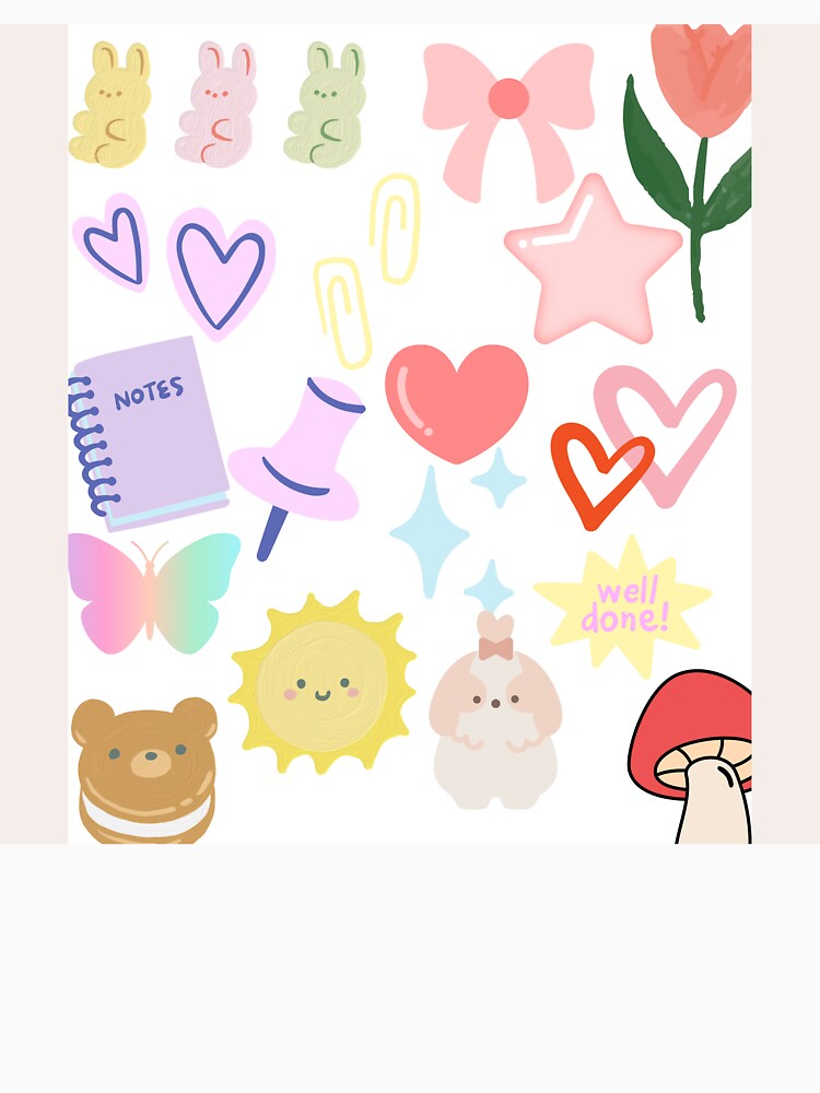 Cute Pastel Sticker Collage by CreavitebyAlda