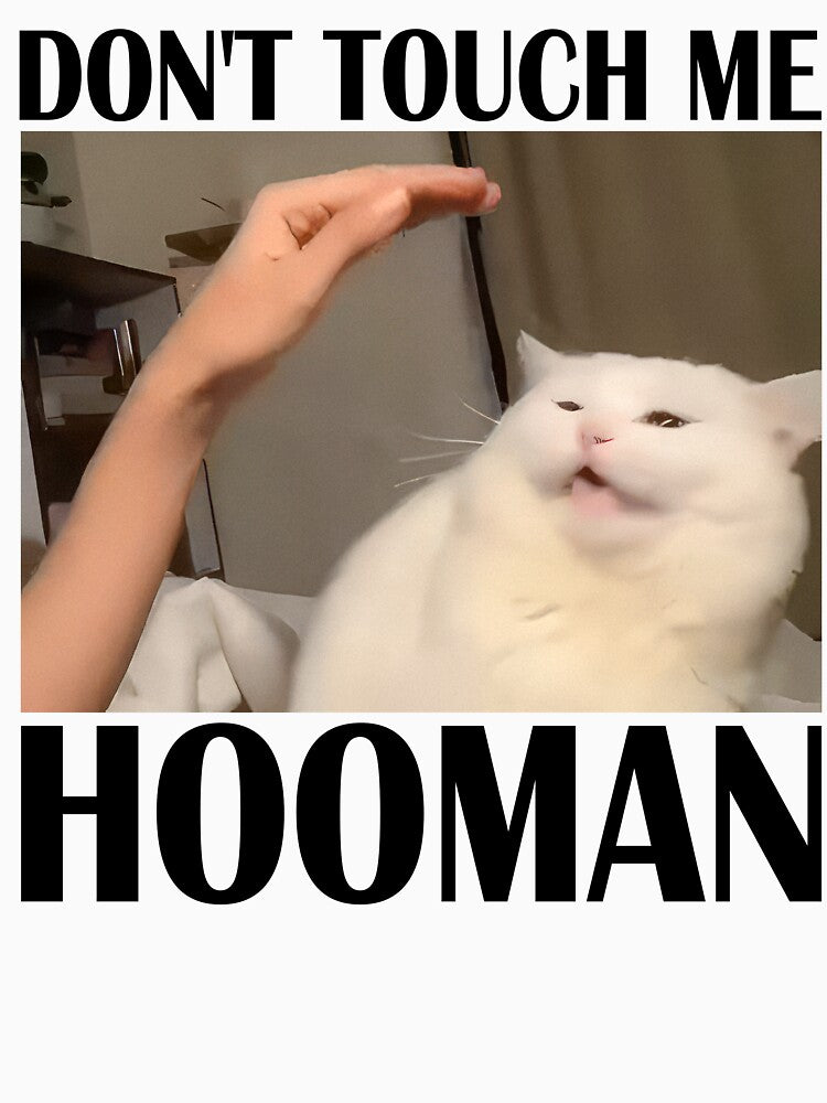 Funny Dont Touch Me Cat Meme by RebeccaLittlee