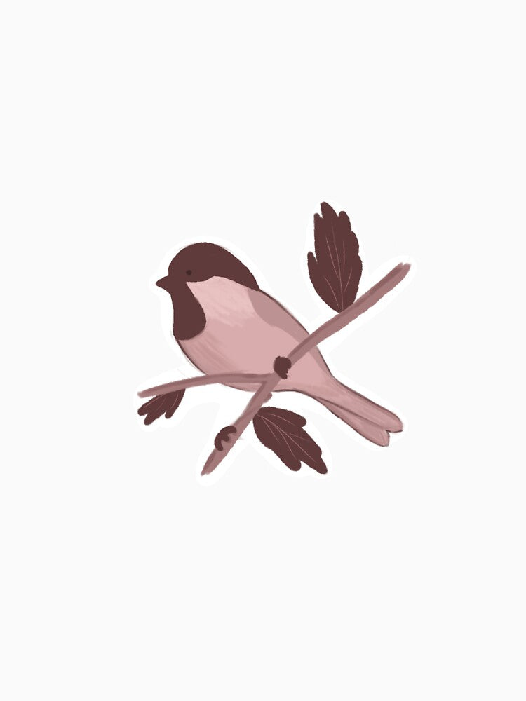 Little pink bird by Carytriesart