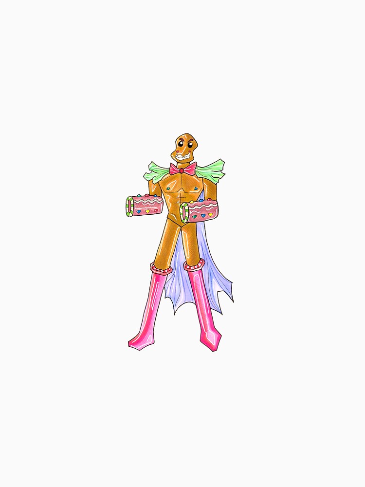 Gingerbread Man Cookie Sweet Christmas Fighter by Harold-Inks
