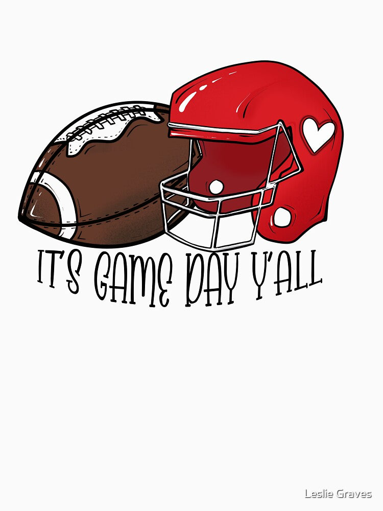 Football It's Game Day Ya'll by Leslie Graves