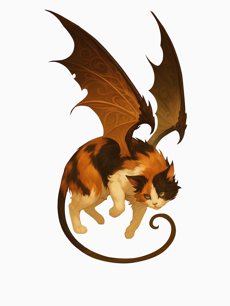 Funny Meme Cat Dragon by RebeccaLittlee