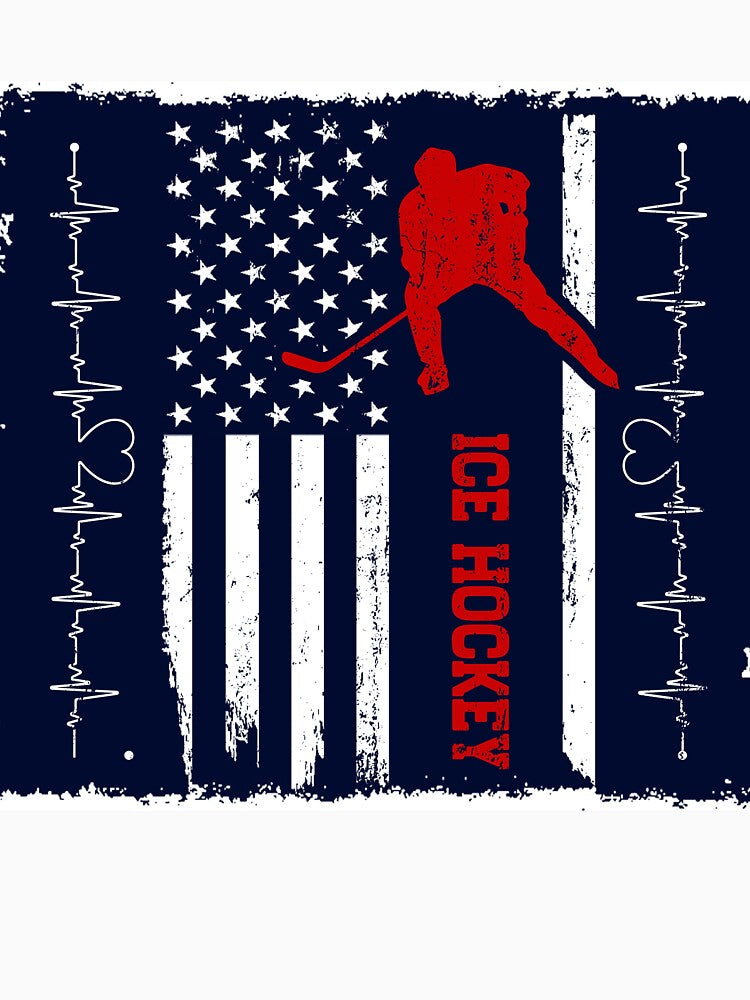 Ice Hockey USA Flag by ChuckyStore79
