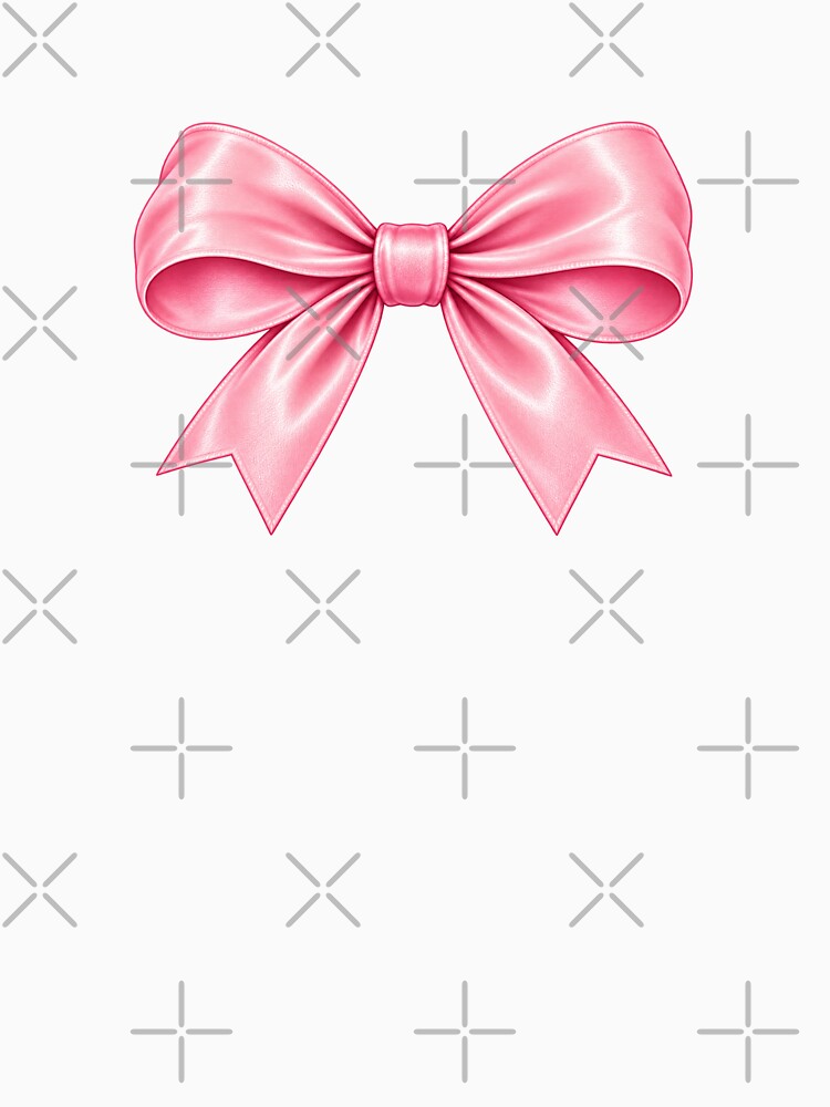 Pink Satin Bow Girly Coquette Aesthetic by StickyDelights