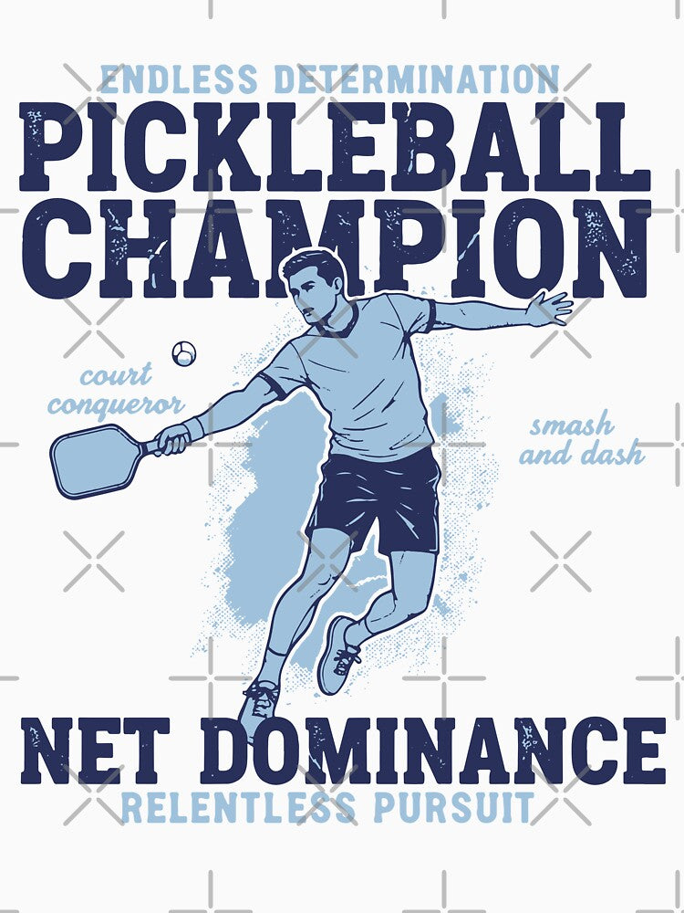 Pickleball Champion Net Dominance Relentless by LuminOrb