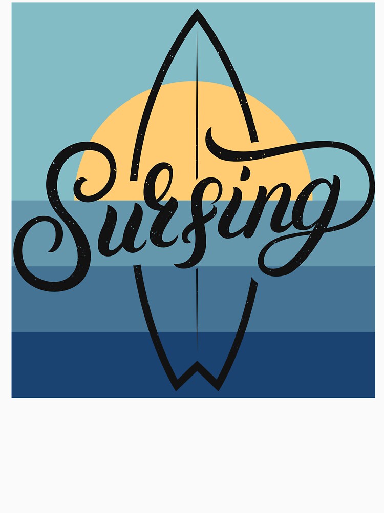 Surfing design sun sea surf , summer gift by DevDn