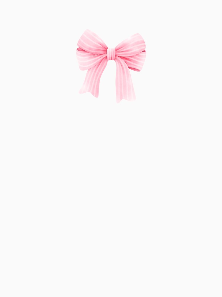 Pink & Stripped Coquette Bow by Pinprint