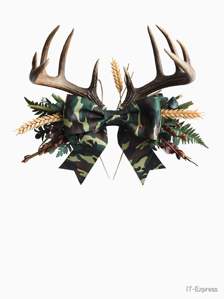 Camo Antler Wreath Hunter Outdoors Nature by IT-Express