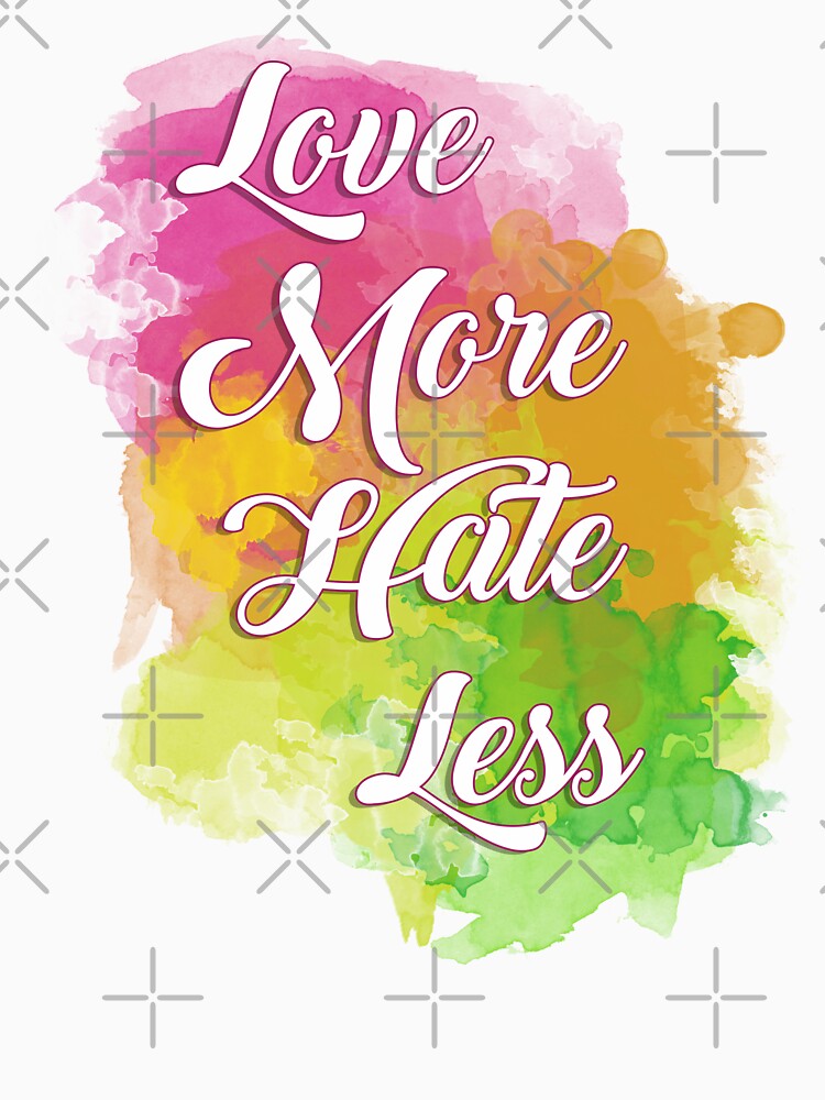 Love more, hate less, positive sticker by ArtisanGroove