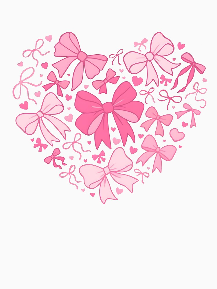 Coquette Pink Bow Heart by Rajmundolek