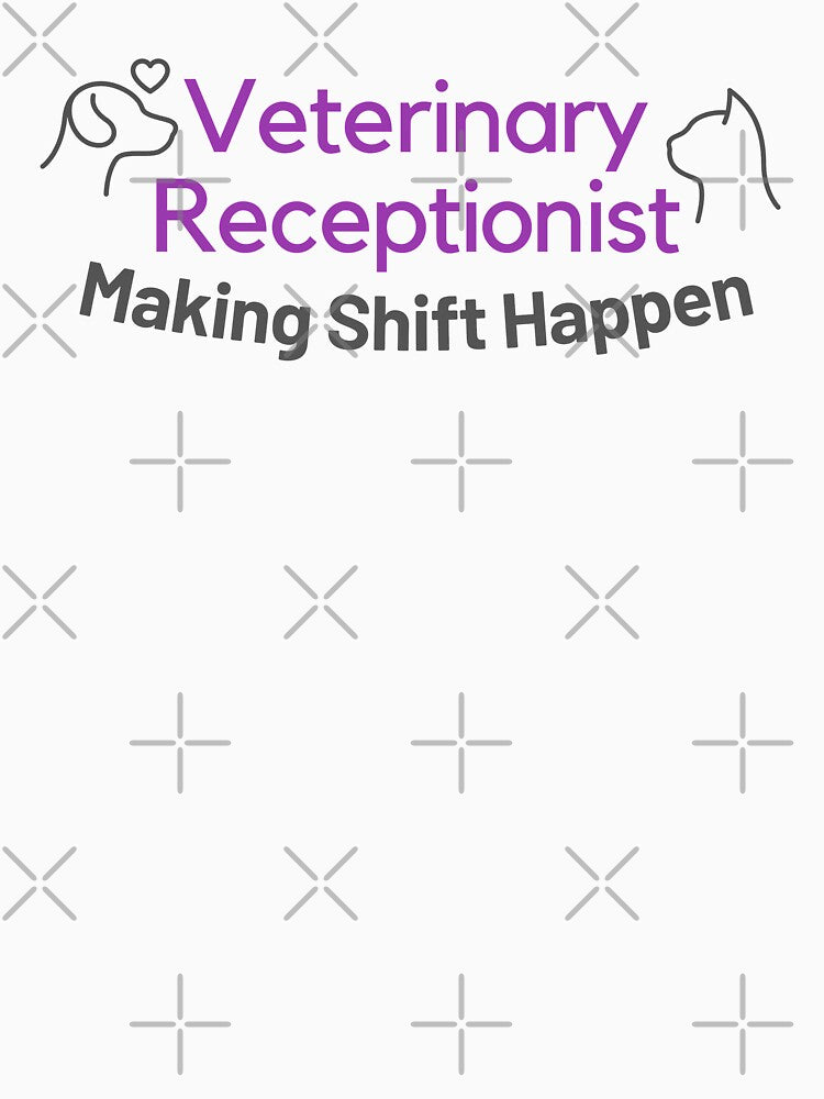 Veterinary Receptionist Making Shift Happen Purple by JDWCreations