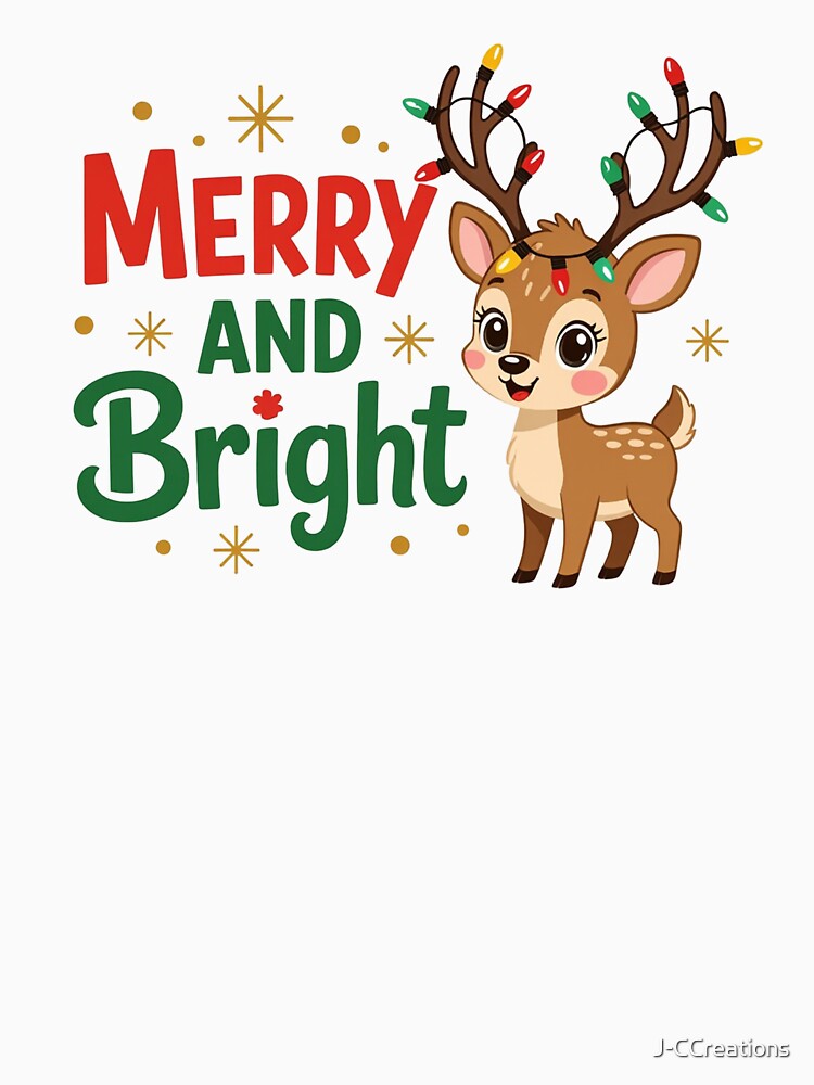 Merry And Bright Reindeer by J-CCreations