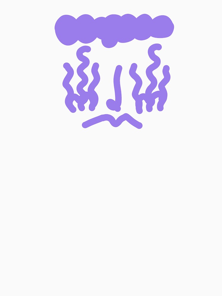 Purple Abstract Doodle Face – Playful Minimalist Line Art by felipemaldonadoart