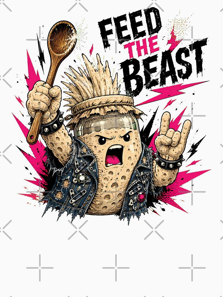 Punk Rock Sourdough Starter Feed The Beast by chattsuede