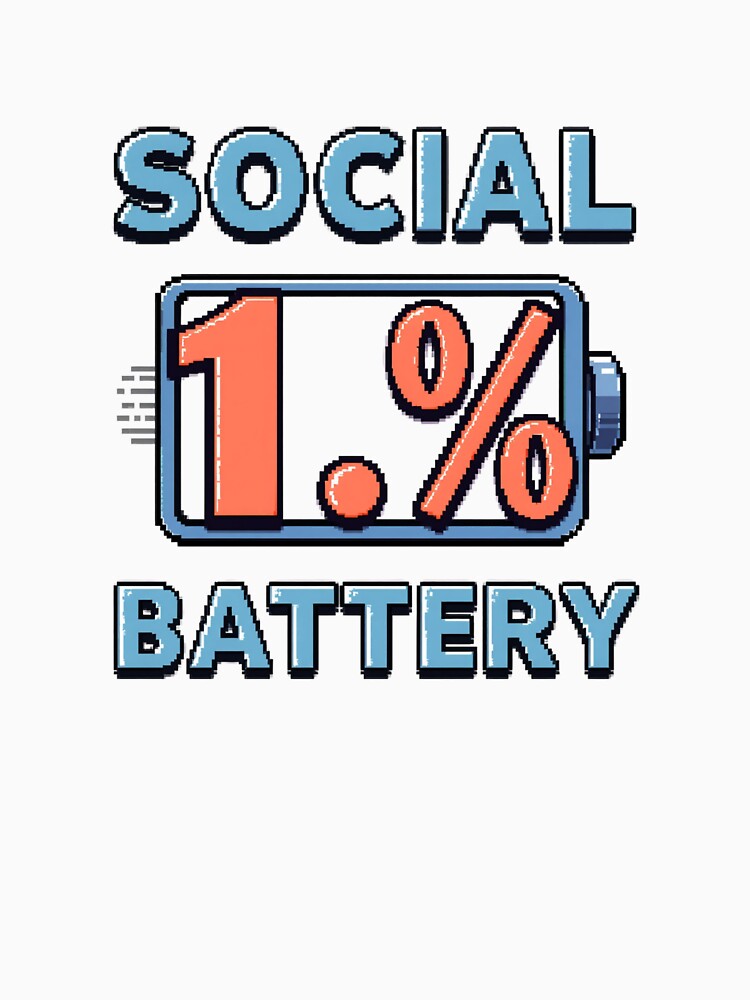 Social Battery: 1% by catcurio
