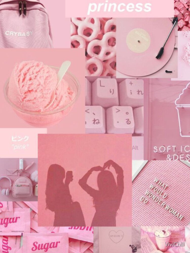 Pink Aesthetic Collage by ViviChill