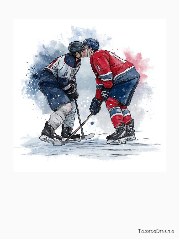 Heated Rivalry Energy — Hockey Romance Art by TotorosDreams