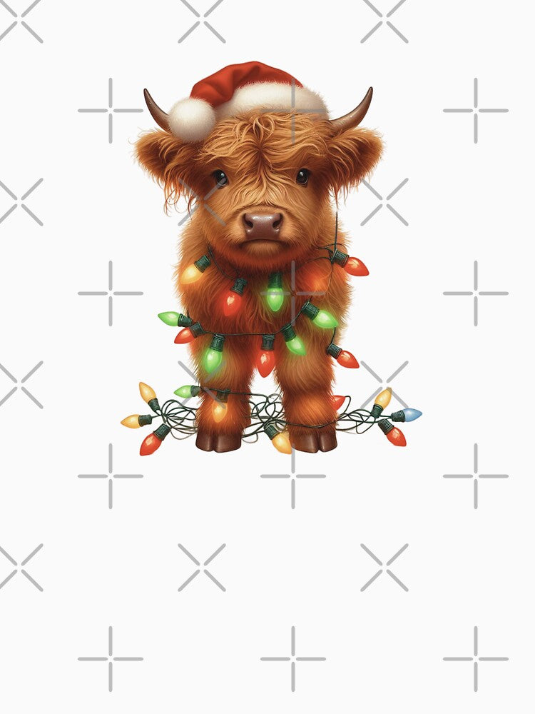 Christmas Scottish Highland Cow by TheAnimalZ00