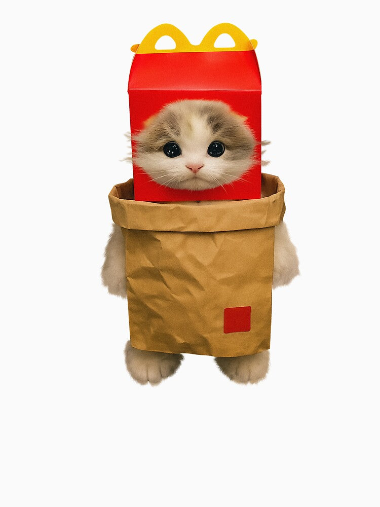 Cat In Fast Food Meme Funny by RebeccaLittlee