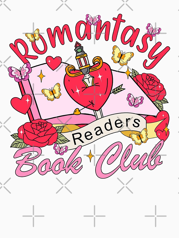 romantasy readers book club -  cute fantasy romance design by JinxyArtistry