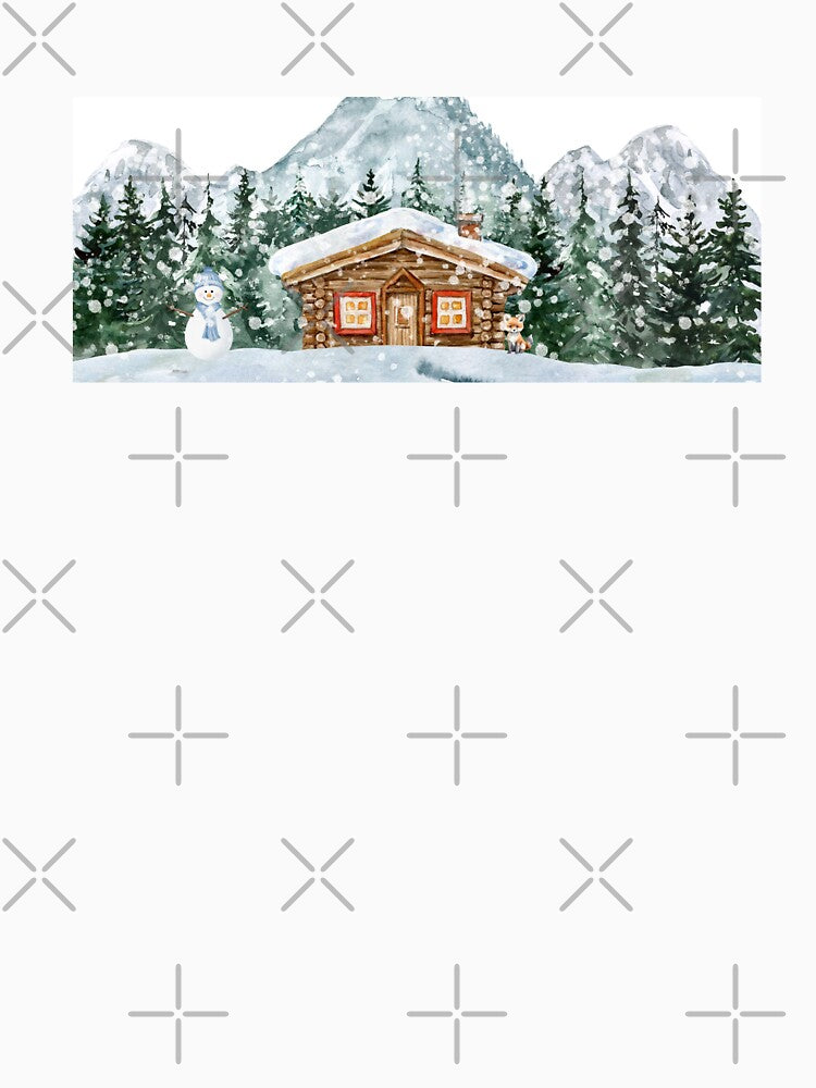 Cute winter house Christmas magic design by TrusteeDesign