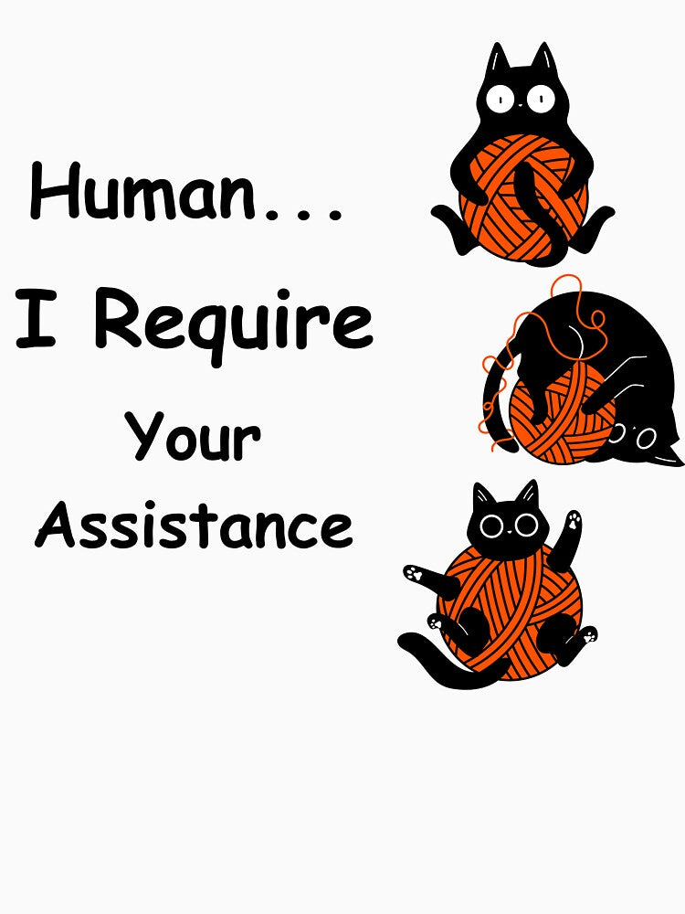 Funny Crochet Cat Quote Sticker – Yarn Lover Gift for Crocheters by DIA PRODUCTIONS