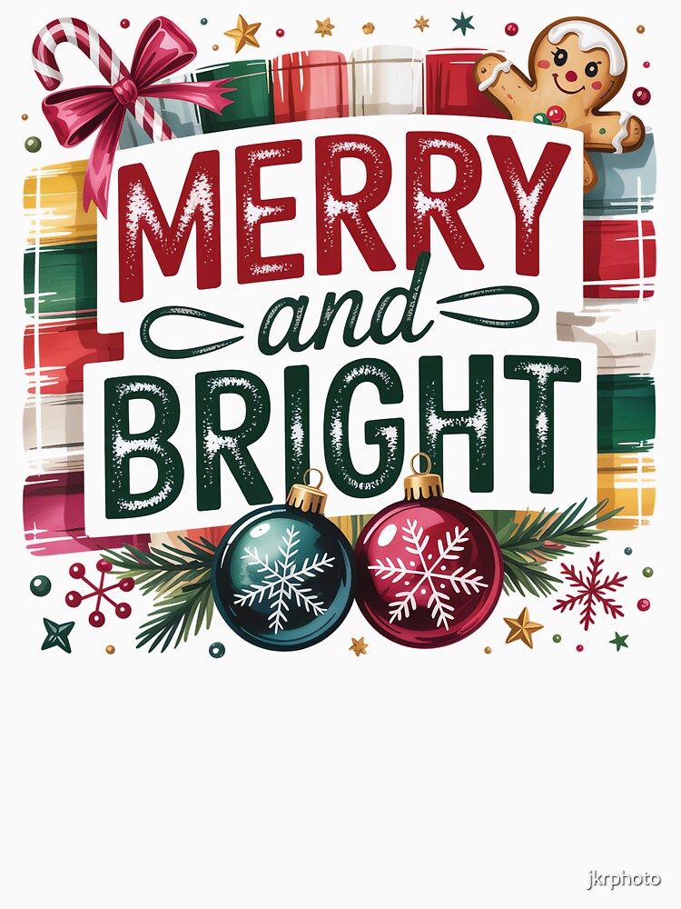 Merry and Bright Holiday Design by jkrphoto