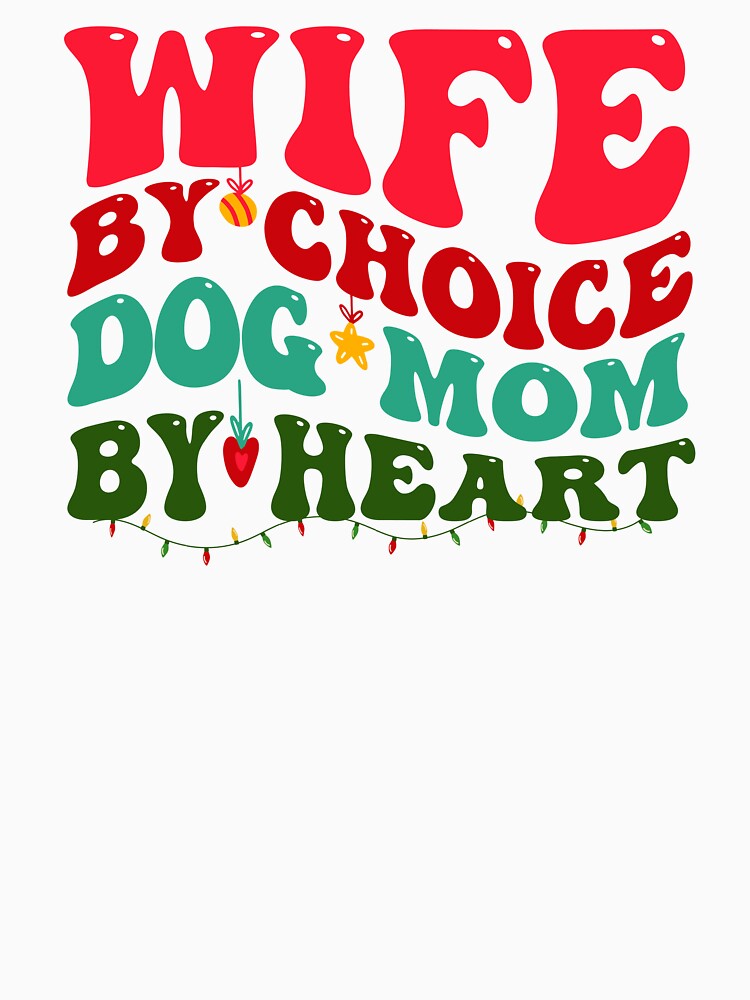 Wife Dog Mom Christmas Xmas Dog Lover Groovy by aymanehammi